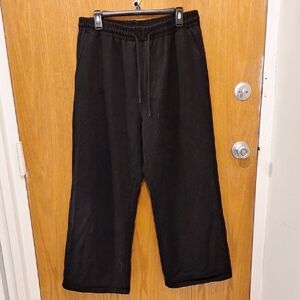 Black cotton/polyester sweatpants